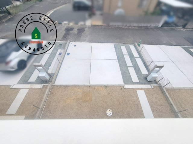 熊本市北区龍田1丁目第1-3棟（2号棟）の展望|窓から緑が見える物件も魅力的です。