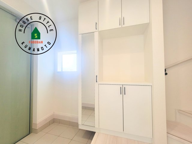 熊本市北区龍田1丁目第1-3棟（2号棟）の防犯設備|二重ロックでしっかり防犯対策ができます。