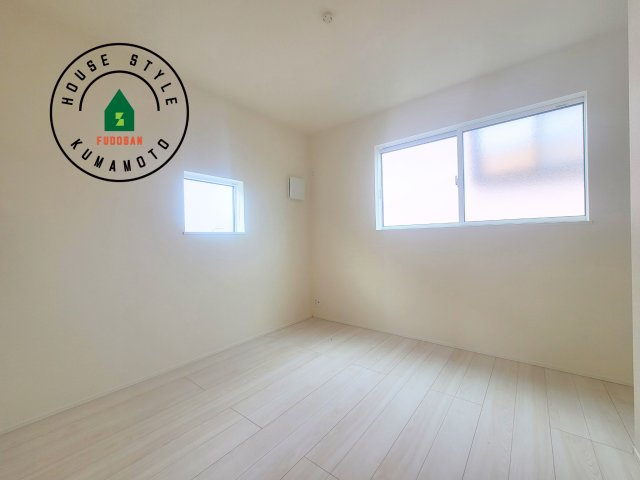 熊本市北区龍田1丁目第1-3棟（2号棟）の和室|将来的に、琉球畳を引きまして和室風にすることも可能です。