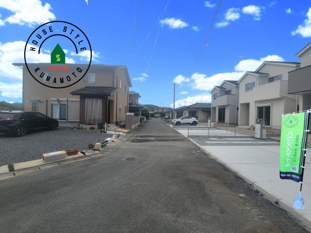 熊本市北区龍田1丁目第1-3棟（3号棟）の前面道路含む現地写真|前面道路です。