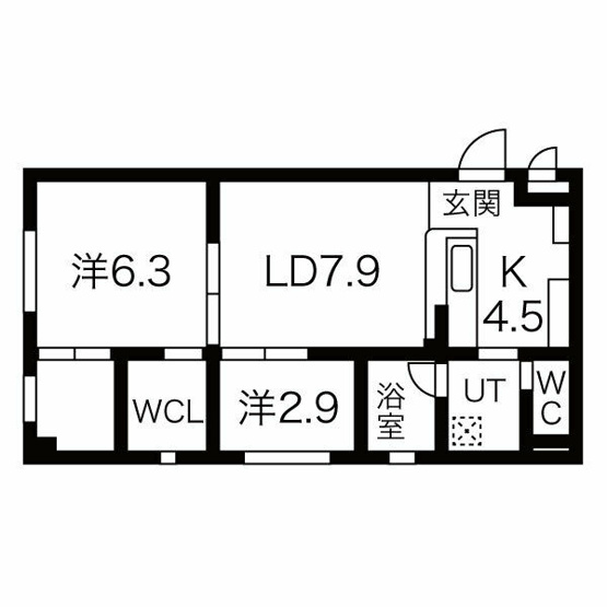 【間取り】 | ブラウベルク |  ブラウベルク 
名古屋市中村区の賃貸物件はなご家おもてなし不動産へ