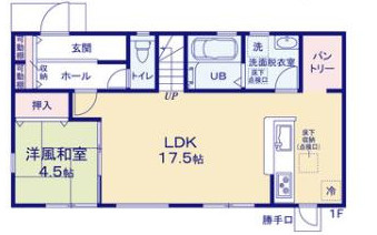 【外観】 | 倉敷市玉島柏島 | 1階：LDK17.5帖、和室4.5帖