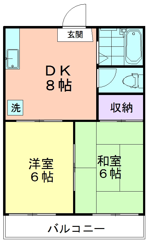 ムサシコーポの間取り