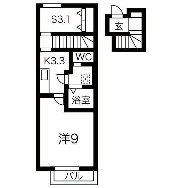 アップデンの間取り