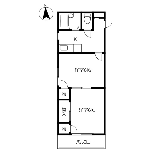 田中ハイツの間取り