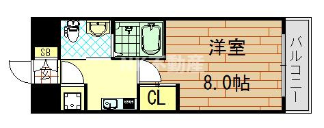 【間取り】 | ディナスティ東大阪センターフィールド（長田賃貸） | 間取りです
