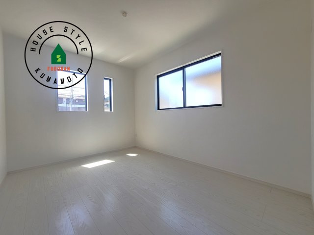 熊本市東区長嶺東1丁目第2-2棟（1号棟）　の洋室|採光良好な洋室は全居室、複層ガラスの遮熱効果と断熱効果で、一年中快適に過ごせます。