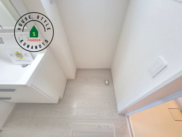 熊本市東区長嶺東1丁目第2-2棟（1号棟）　のランドリースペース|ランドリースペースとなります。広々して有効的にご使用できます。 