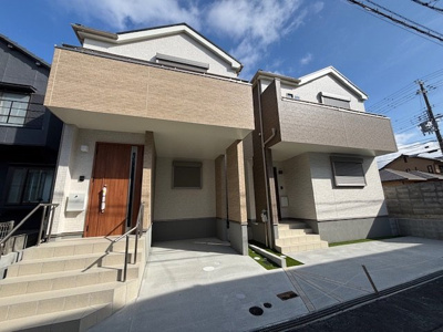 【外観】 | 神戸市垂水区霞ケ丘4丁目　新築戸建1号棟　仲介手数料無料！ | 落ち着いた雰囲気の外観です