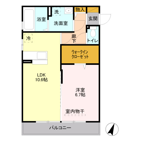 エトワールAの間取り