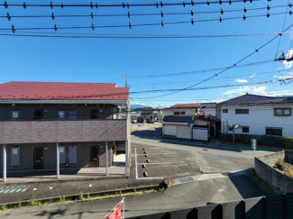 【展望】 | 甲斐市竜王 新築オール電化住宅 南道路 敷地88坪 駅歩15 | バルコニーより南側を望む