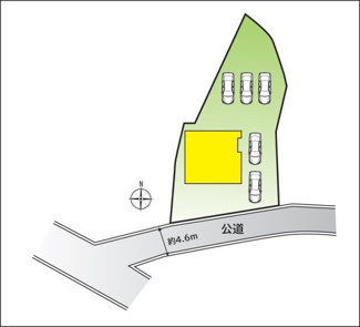 【区画図】 | 甲斐市竜王 新築オール電化住宅 南道路 敷地88坪 駅歩15 | 敷地広々88坪　広々敷地は駐車場、趣味のスペース等々に自由にお使いください。