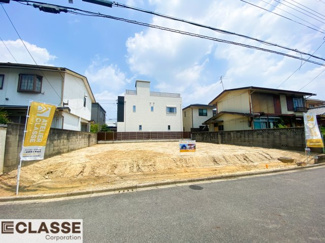 【前面道路含む現地写真】 | 久御山町栄2丁目　売土地　建築条件無し