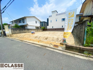 【前面道路含む現地写真】 | 久御山町栄2丁目　売土地　建築条件無し