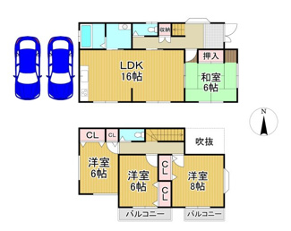 【間取り】 | 川西市けやき坂４丁目30の4　中古一戸建て