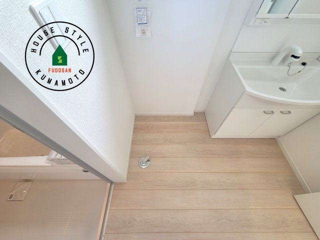 熊本市南区野田2丁目第1-3棟（1号棟）のランドリースペース|ランドリースペースは広さもたっぷり。