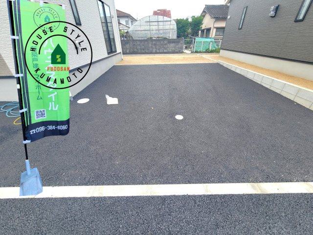 熊本市南区野田2丁目第1-3棟（2号棟）の外観：施工例|駐車場になります。