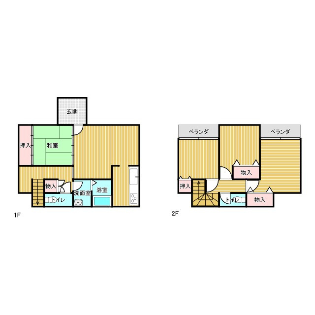 野田市谷津　中古戸建の間取り