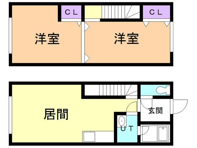 Ｍ２Ｒ２ハイツの間取り