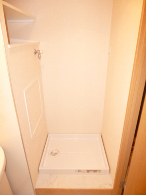 ※別室参考写真　室内洗濯機置場に棚があります