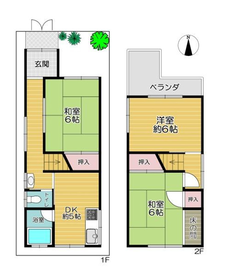 【間取り】 | 門真市三ツ島5丁目　中古戸建