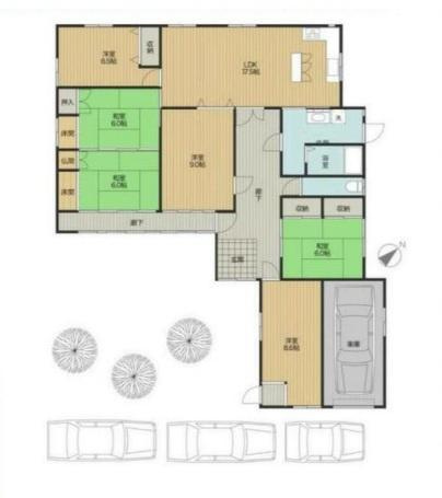 岩出市山　中古戸建の間取り