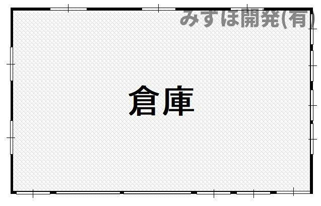 河北町谷地中央四丁目10-1の区画図|倉庫/１階
外階段でつながる2階建！
