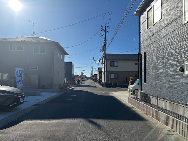 【新築戸建】　いわき市泉滝尻1期　の前面道路含む現地写真|前面道路含む現地写真です