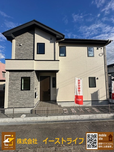 【新築戸建】　いわき市若葉台1期　限定1棟　の外観|外観写真です。いつでもご案内いたします！（担当：梶田　Tel：080-9052-9009）