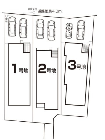 ファーストタウン第2南区松城町　全3棟　新築戸建の区画図