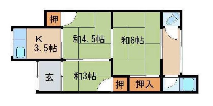 和歌山市福島・文化住宅・72305