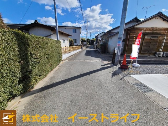【新築戸建】　いわき市平赤井1期　最終1棟の前面道路含む現地写真|北側4.2ｍ前面道路