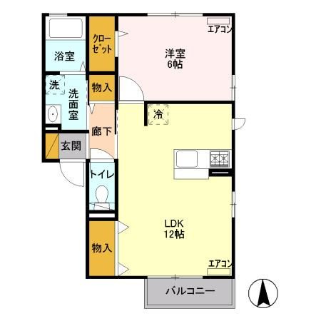 アンソレイエの間取り