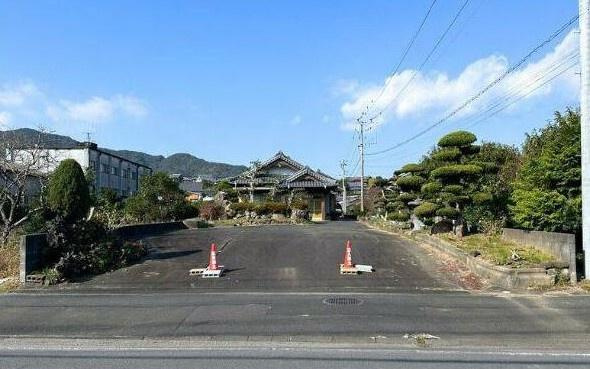 臼杵市市浜　土地の前面道路含む現地写真|前面道路正面からの写真