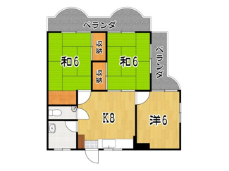 【間取り】 | コーポ城南
