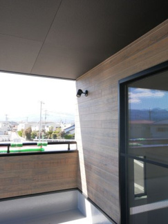 【バルコニー】 | 昭和町河東中島 オール電化新築戸建 常永駅徒歩2分 車4台可 | インナーバルコニーにも照明あり