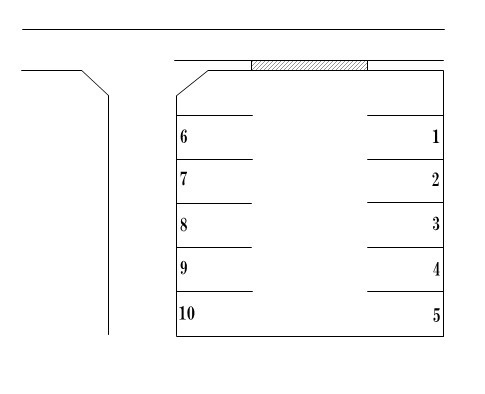 城駐車場の区画図