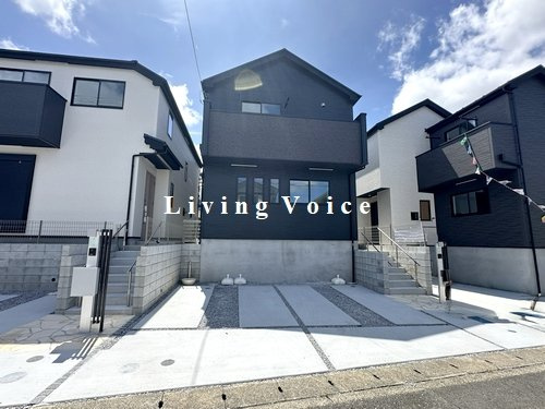 【外観】 | 【仲介手数料０円】伊勢原市沼目9期　新築一戸建て　全4棟 | 全体　伊勢原市沼目9期　新築一戸建て　全4棟