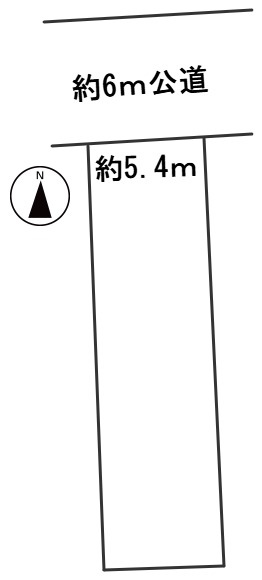 ６４９３９　岐阜市八代１丁目土地の区画図