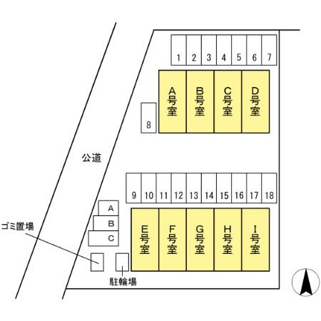オリオン浅野の区画図