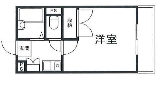 姫路市北条永良町の賃貸マンションの間取り