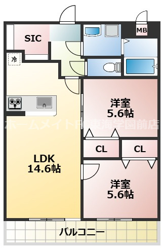 CHAINON楡木の間取り