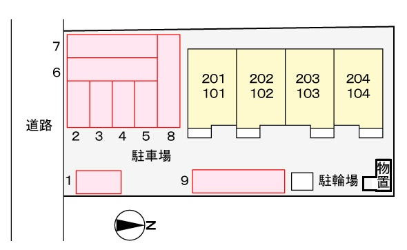 サンホワイトの駐車場|駐車場