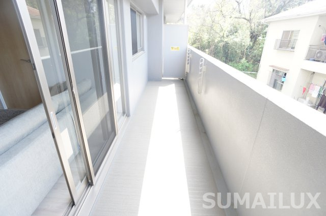 熊本市北区楡木１丁目の賃貸マンションのバルコニー