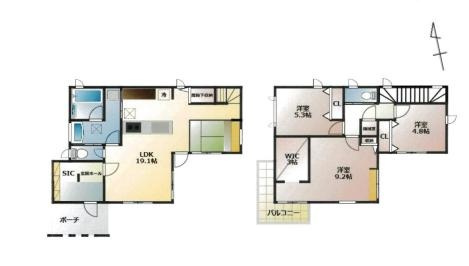 加須市琴寄　中古一戸建て　の間取り|三井ホーム施工！こだわりの詰まった注文住宅です♪