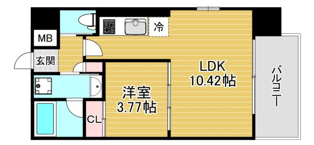 プレジオ弁天町の間取り