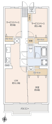 ライオンズマンション大宮指扇第二の間取り