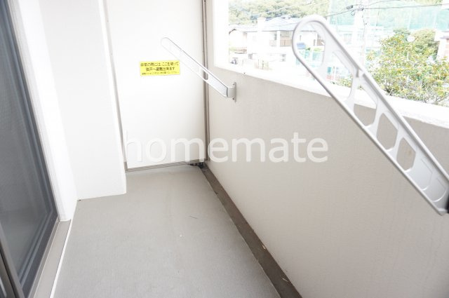 熊本市北区釜尾町の賃貸マンションのバルコニー