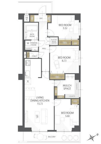【間取り】ヴァンヴェール入間 