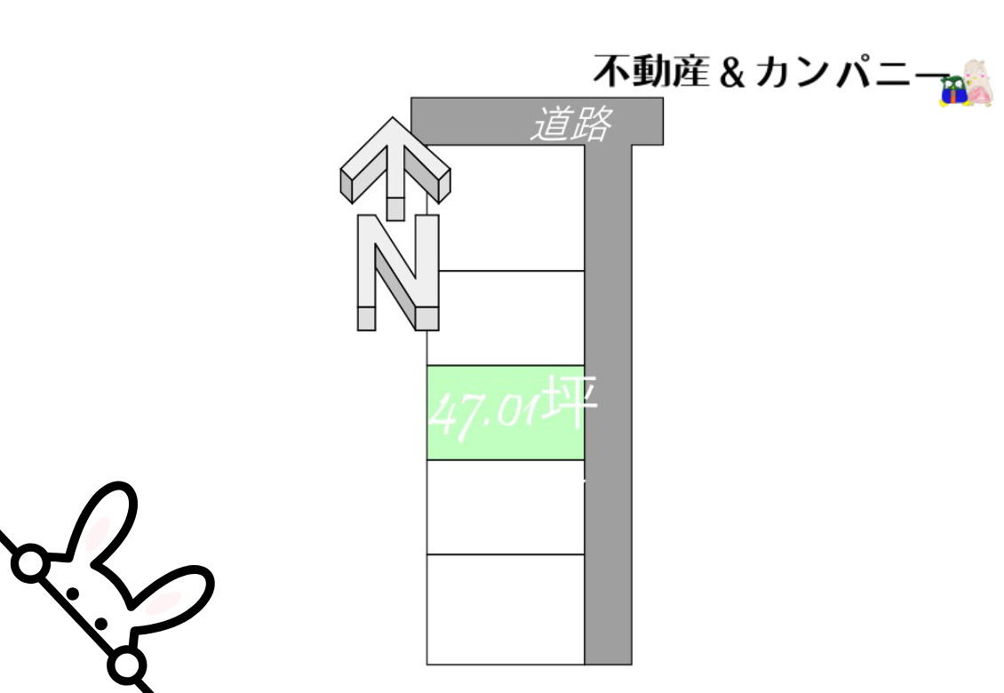 北斎院町売土地の土地図